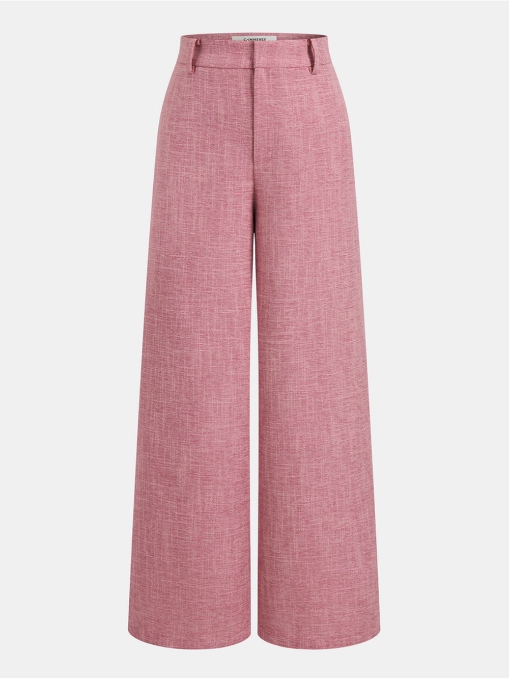 Commense Women's Pink Halter Vest & Wide-Leg Trousers Set - Picture 3 of 3